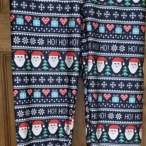 Holiday Santa HO HO HO Leggings